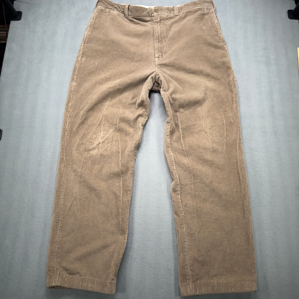 Vintage GAP Corduroy Pants 38x34 Tan Mens Straight Leg Y2K
